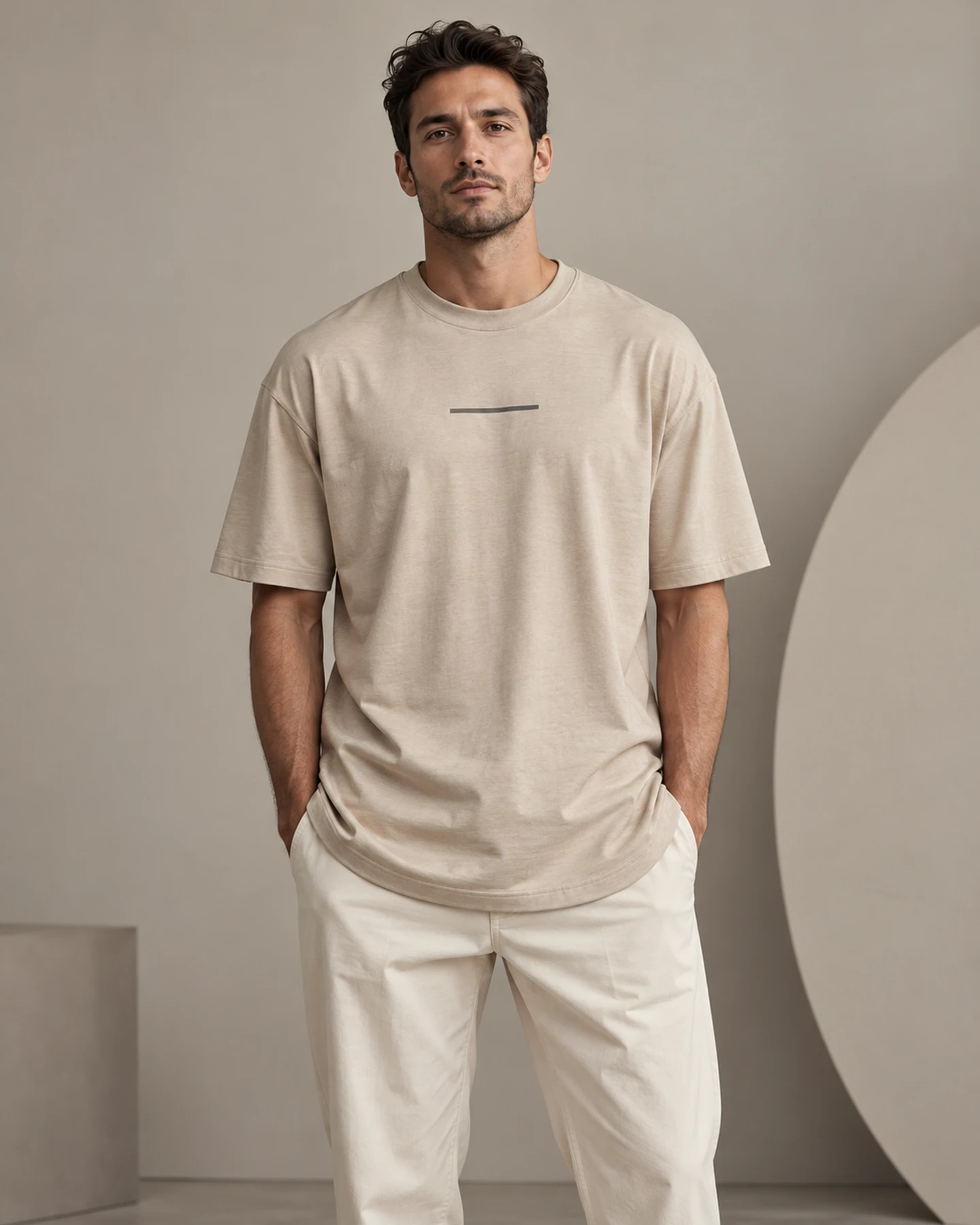 Vista editorial de la playera retrato, fotografía generada para KAIROS CONCEPT