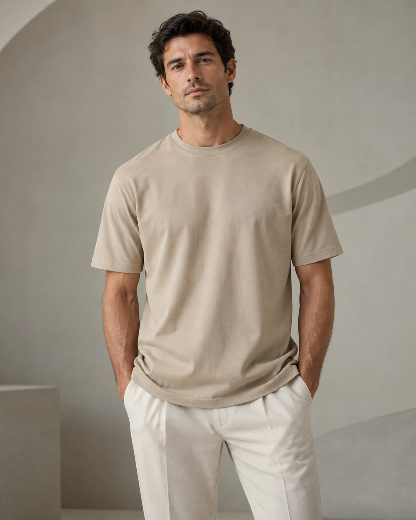 Vista editorial de la playera angel, fotografía generada para KAIROS CONCEPT